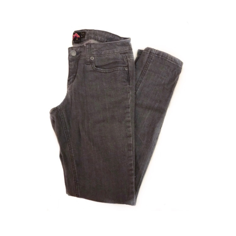 Charcoal Straight Leg Jeans